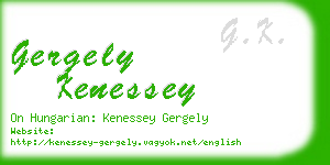 gergely kenessey business card